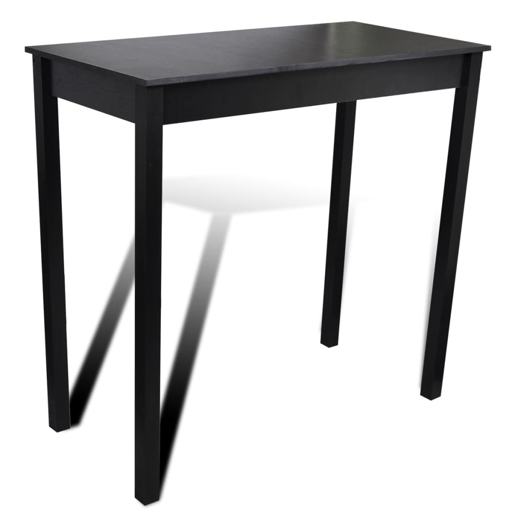 Bartisch MDF Schwarz 115×55×107 cm