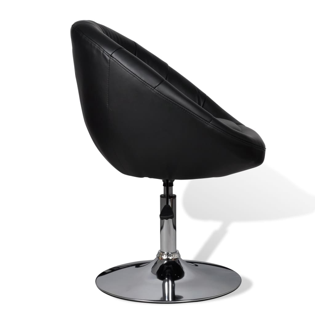 Barhocker 2 Stk. Schwarz Kunstleder
