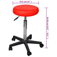 Thumbnail for Bürohocker Rot