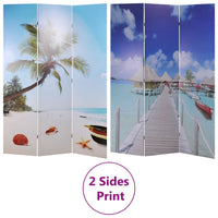 Thumbnail for Raumteiler klappbar 120 x 170 cm Strand