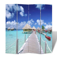 Thumbnail for Raumteiler klappbar 160 x 170 cm Strand