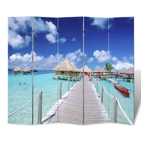 Thumbnail for Raumteiler klappbar 200 x 170 cm Strand