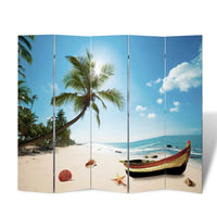 Thumbnail for Raumteiler klappbar 200 x 170 cm Strand