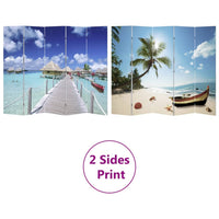 Thumbnail for Raumteiler klappbar 200 x 170 cm Strand