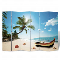 Thumbnail for Raumteiler klappbar 217x170 cm Strand
