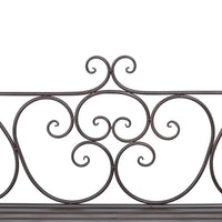 Thumbnail for Gartenbank 132 cm Stahl Antik Braun