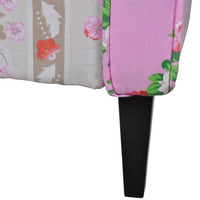 Thumbnail for Französischer Sessel mit Patchwork-Design Stoff