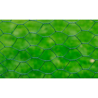 Thumbnail for Drahtzaun für Hühner Verzinkt mit PVC-Beschichtung 25x0,5m Grün