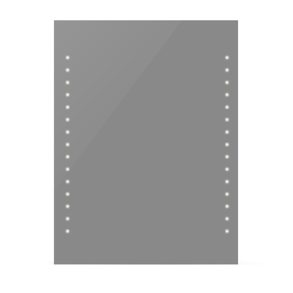Badspiegel mit LED-Leuchten 60×80 cm