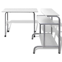 Thumbnail for Computertisch Schreibtisch Computerwagen PC Tisch Bürotisch weiß