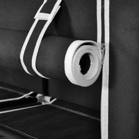 Thumbnail for Stoff Schuhschrank mit Abdeckung 115 x 28 x 110 cm Schwarz