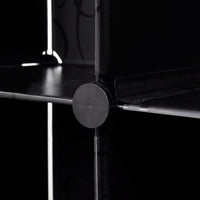 Thumbnail for 240501 vidaXL Modular Cabinet with 18 Compartments Black and White 37 x 146 x 180,5 cm