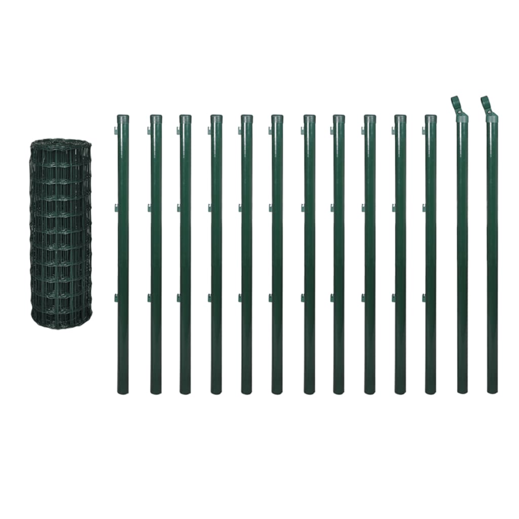 Gitterzaun-Satz Gitterzaun Gartenzaun Maschendraht 25 x 1,5 m