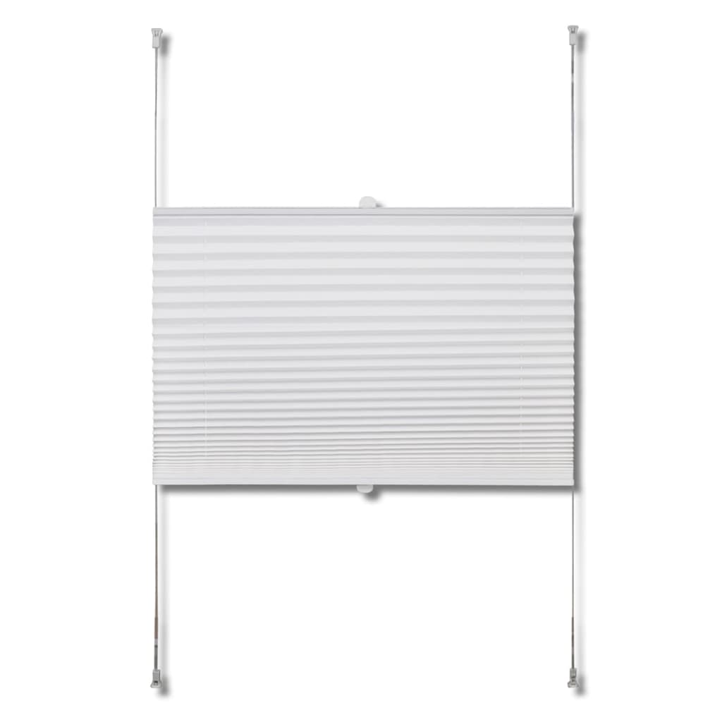 Plissee Faltrollo Rollo Plisseerollo 50x125cm Weiß