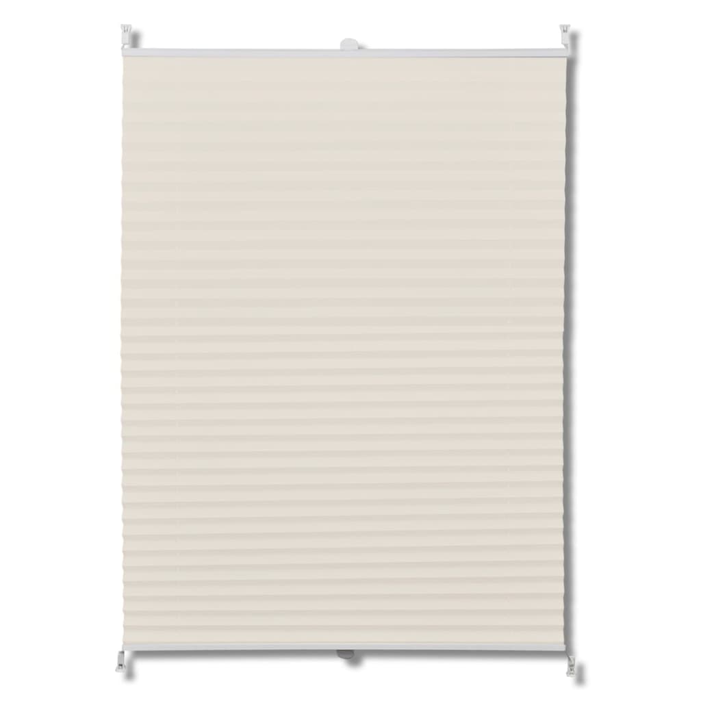 Plissee Faltrollo Rollo Plisseerollo 80x200cm Creme