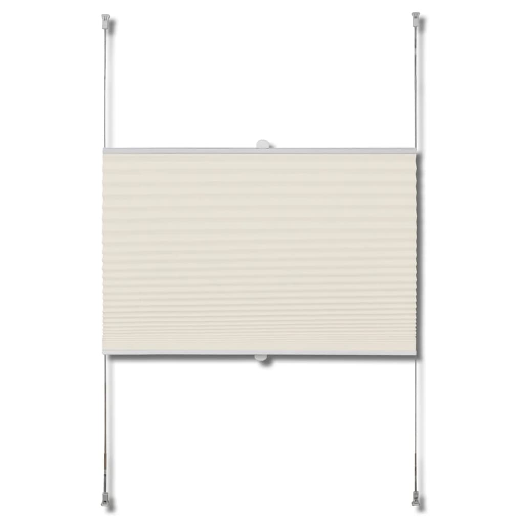 Plissee Faltrollo Rollo Plisseerollo 80x200cm Creme