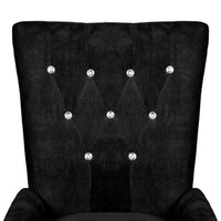 Thumbnail for Sessel Schwarz Samt