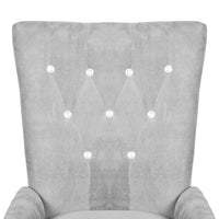 Thumbnail for Sessel Silber Samt