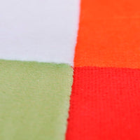 Thumbnail for Würfel-Sessel mit verchromten Füßen Patchwork-Design Stoff