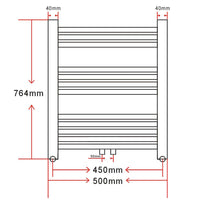 Thumbnail for Badheizkörper Handtuchhalter Gebogen 500x764 mm