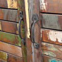 Thumbnail for Bücherregal Altholz Mehrfarbig mit 3 Regalen & 2 Türen