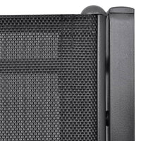 Thumbnail for 2-Sitzer-Gartenbank 131 cm Stahl und Textiline Schwarz