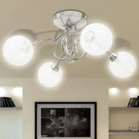 Thumbnail for Deckenleuchte mit Drahtgeflecht-Lampenschirme 4 × G9 Glühlampen
