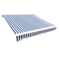 Thumbnail for Markisenbespannung Canvas Blau & Weiß 3 x 2,5 m (ohne Rahmen)