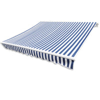Thumbnail for Markisenbespannung Canvas Blau & Weiß 3 x 2,5 m (ohne Rahmen)