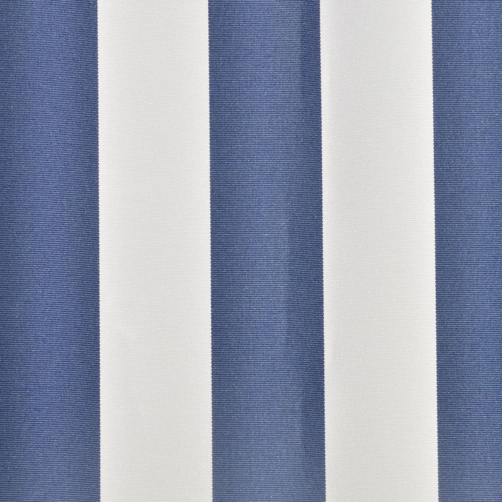 Markisenbespannung Canvas Blau & Weiß 3 x 2,5 m (ohne Rahmen)