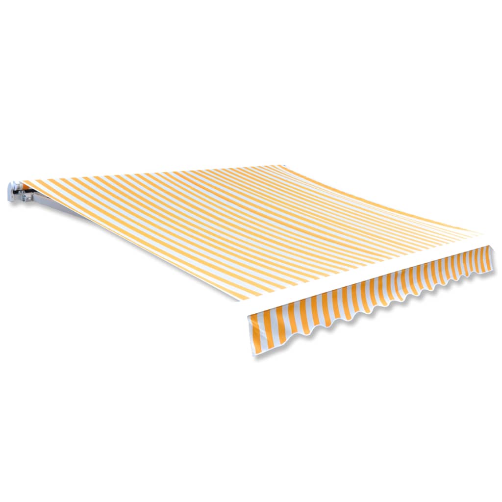 Markisenbespannung Canvas Sonnenblumengelb & Weiß 3x2,5 m