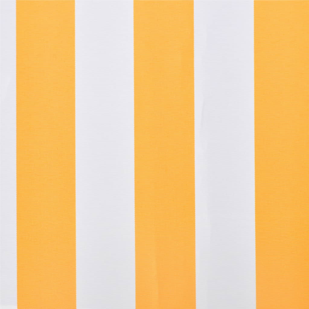Markisenbespannung Canvas Sonnenblumengelb & Weiß 4x3 m