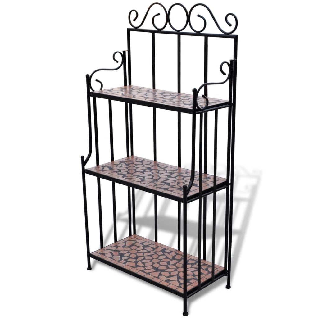 Wandregal Pflanzregal Gartenregal Blumentreppe Mosaik A