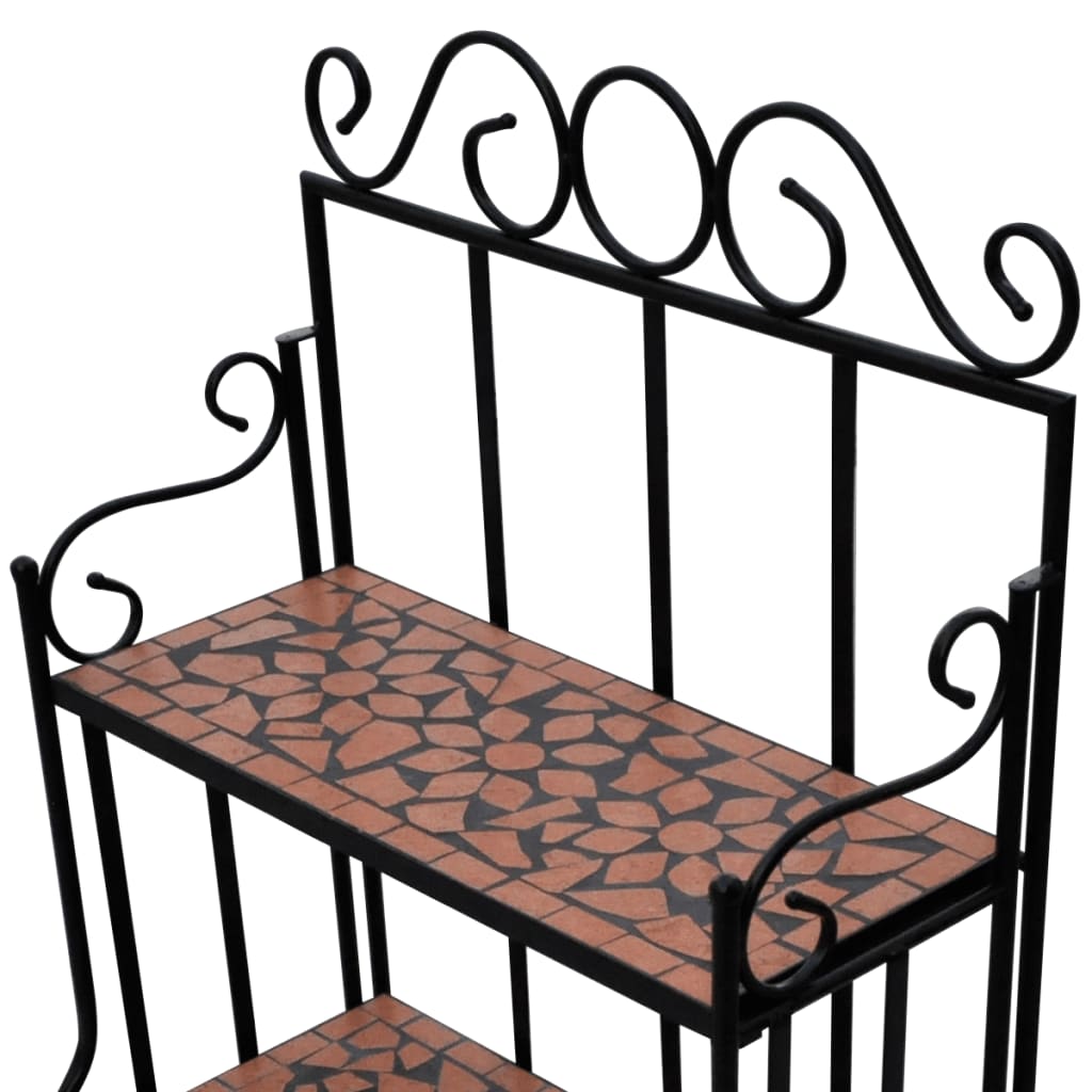 Wandregal Pflanzregal Gartenregal Blumentreppe Mosaik A