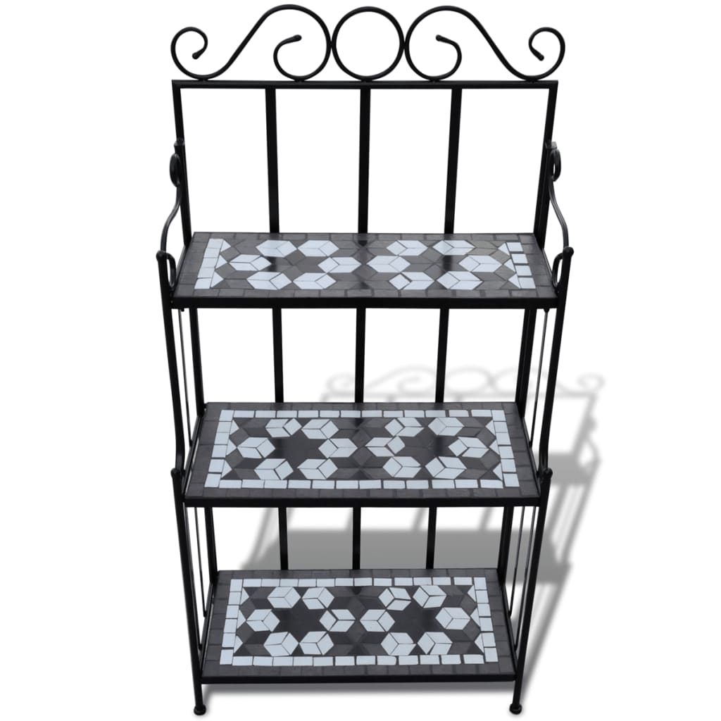 Wandregal Pflanzregal Gartenregal Blumentreppe Mosaik C