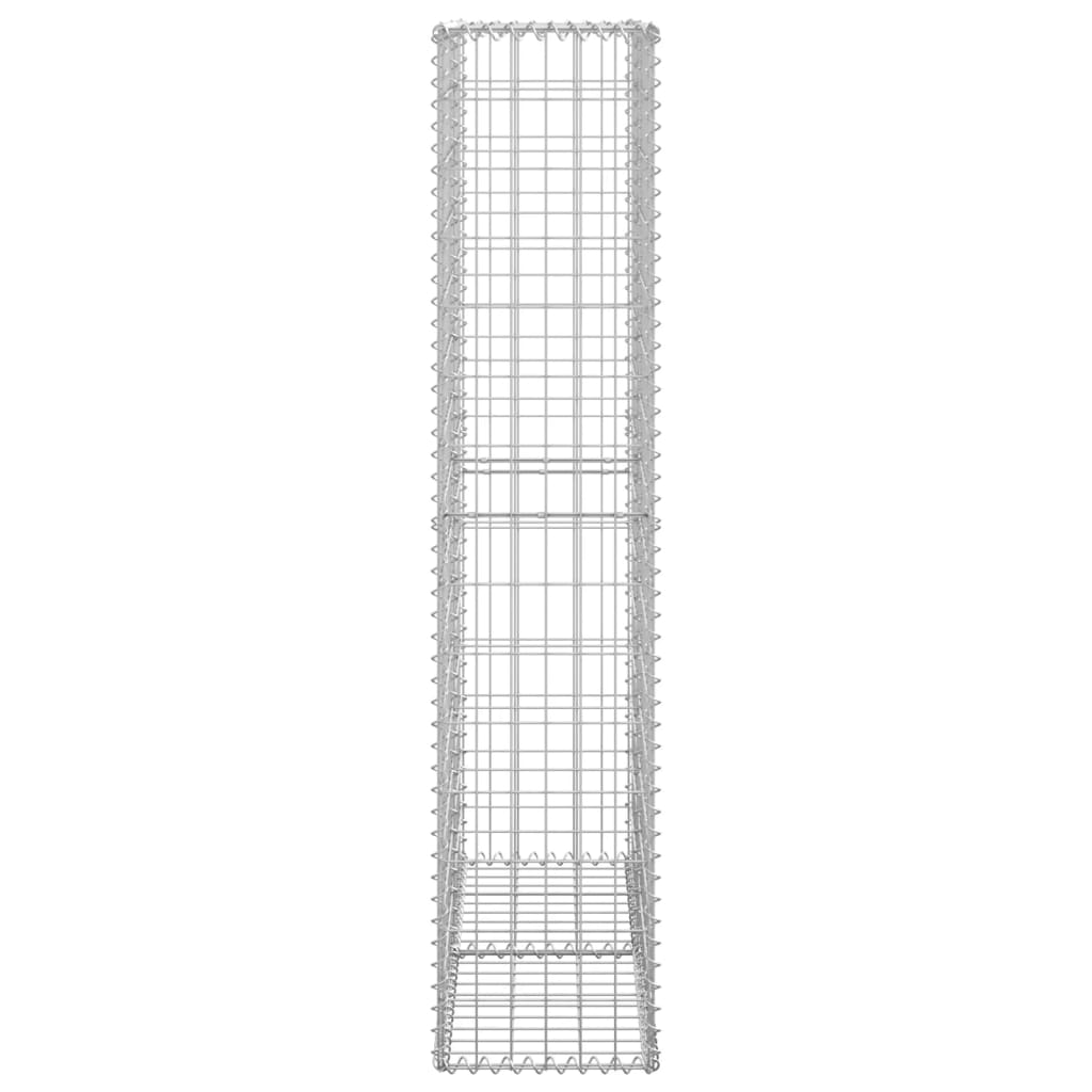 Steinkorb Gabione mit Deckeln Verzinkter Draht 150×100×30 cm
