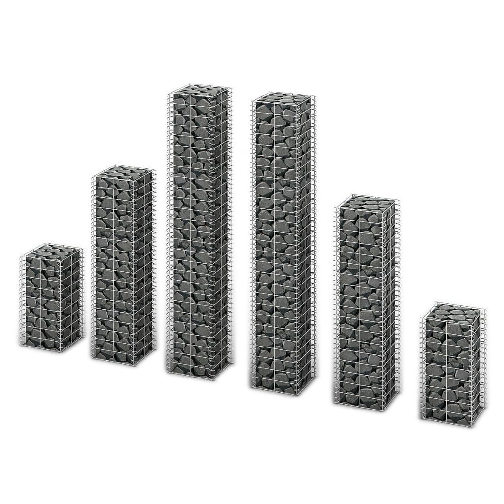 Gabionen-Set 6-tlg. Verzinkter Draht