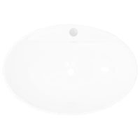 Thumbnail for 140678 Luxury Ceramic Basin Oval with Overflow and Faucet Hole