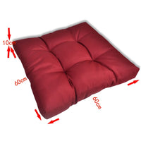 Thumbnail for Sitzkissen Gepolstert 60x60x10 cm Weinrot