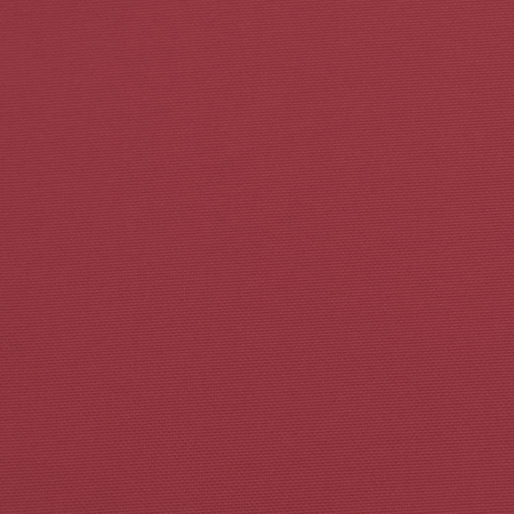 Palettenkissen 80x80x12 cm Weinrot Stoff