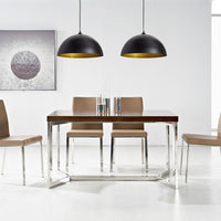 Thumbnail for Deckenleuchte 2 Stk. Höhenverstellbar Halbkugelförmig Schwarz