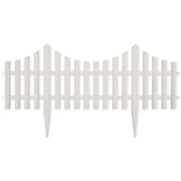 Thumbnail for 17er Set Gartenzaun 10 m Beeteinfassung Beetumrandung Weiß