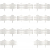 Thumbnail for 17er Set Gartenzaun 10 m Beeteinfassung Beetumrandung Weiß