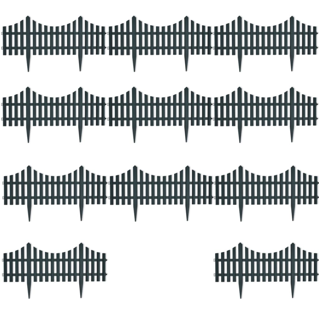Beeteinfassung 17 Stk. 10 m Grün