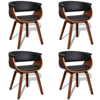 Thumbnail for Esszimmerstühle 4 Stk. Bugholz und Kunstleder