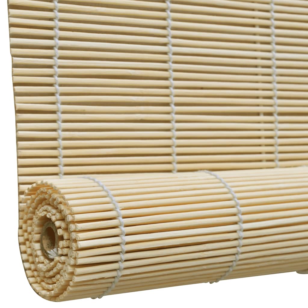 Naturfarbenes Bambusrollo 100 x 160 cm