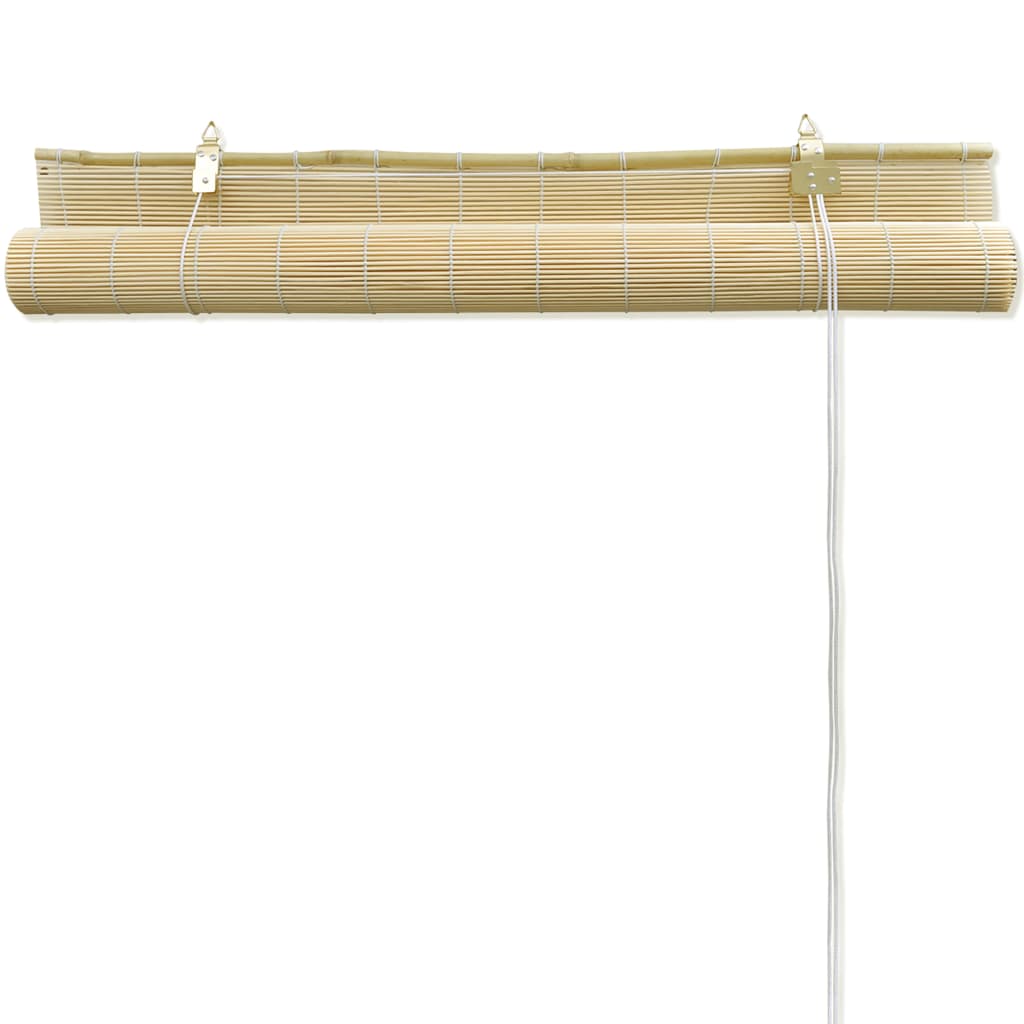 Naturfarbenes Bambusrollo 100 x 160 cm