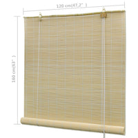 Thumbnail for Naturfarbenes Bambusrollo 120 x 160 cm
