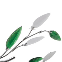 Thumbnail for Deckenlampe güne und weiße Blätterranken mit Acryl-Blättern 5x E14