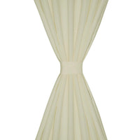 Thumbnail for Vorhänge Gardienen aus Satin 2-teilig 140 x 175 cm Creme